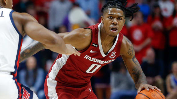 Razorbacks' Khalif Battle against Ole Miss on Wednesday night
